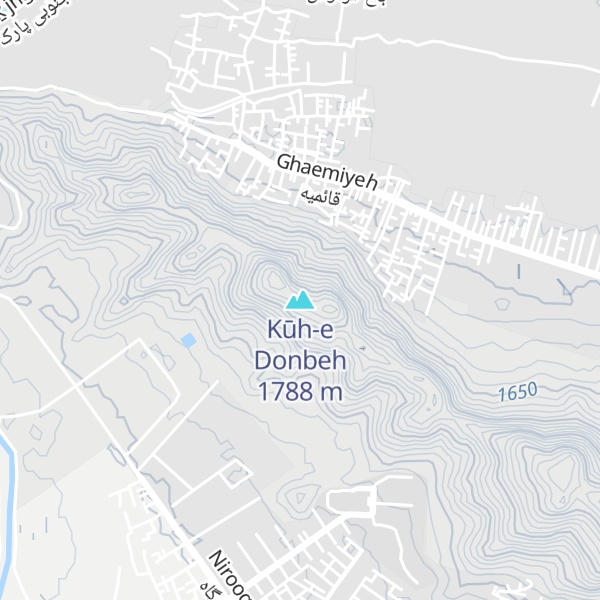Map of Kūh-e Donbeh