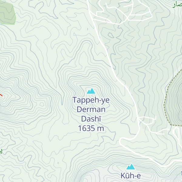 Map of Tappeh-ye Derman Dashī