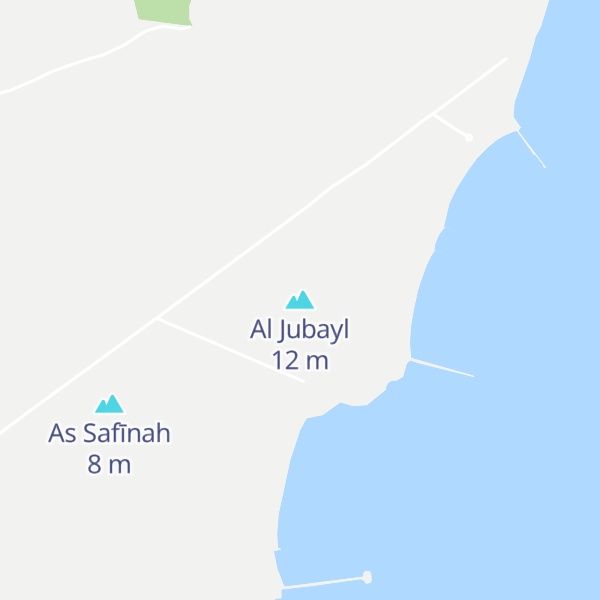 Map of Al Jubayl