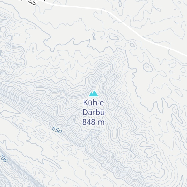 Map of Kūh-e Darbū