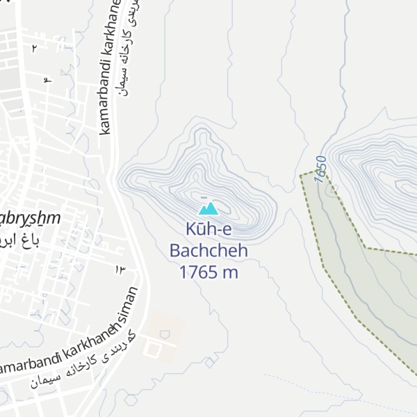 Map of Kūh-e Bachcheh