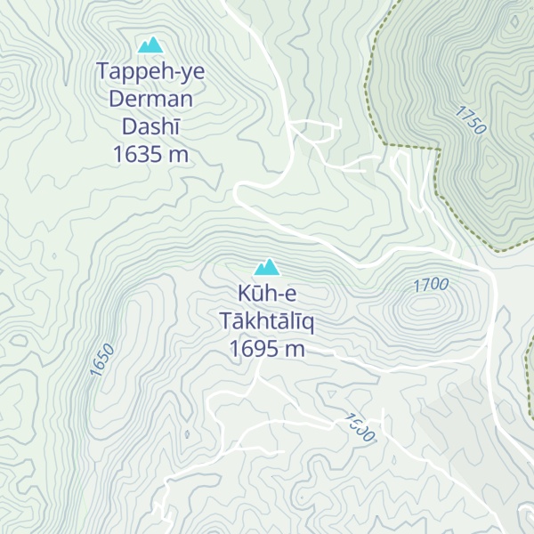 Map of Kūh-e Tākhtālīq