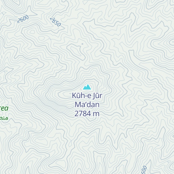 Map of Kūh-e Jūr Ma‘dan