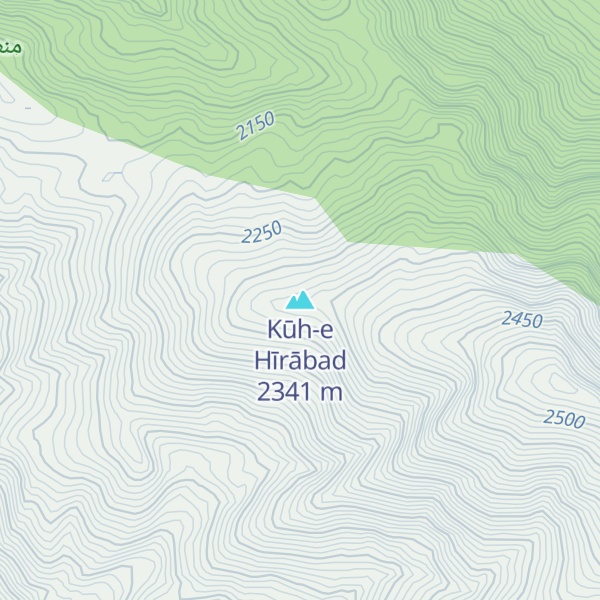 Map of Kūh-e Hīrābad