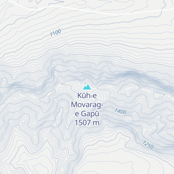 Map of Kūh-e Movarag-e Gapū