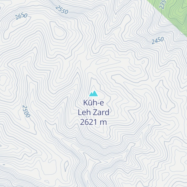 Map of Kūh-e Leh Zard