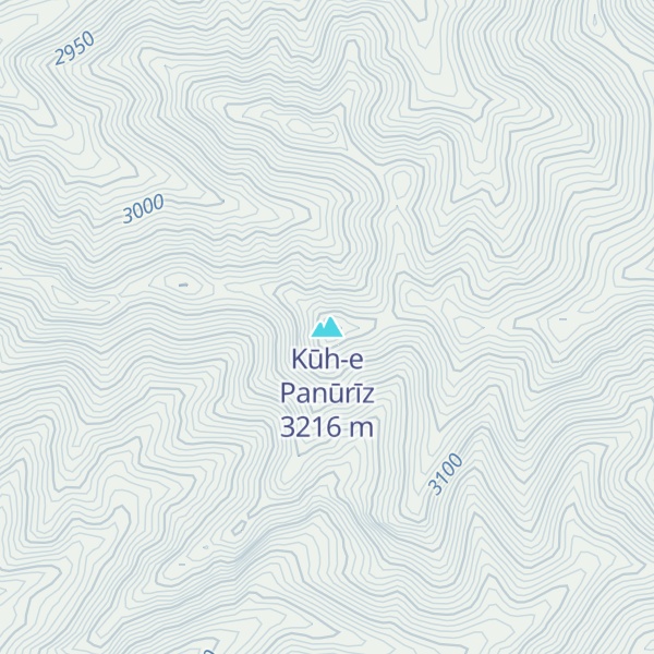 Map of Kūh-e Panūrīz