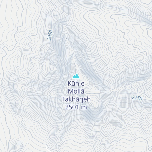 Map of Kūh-e Mollā Takhārjeh