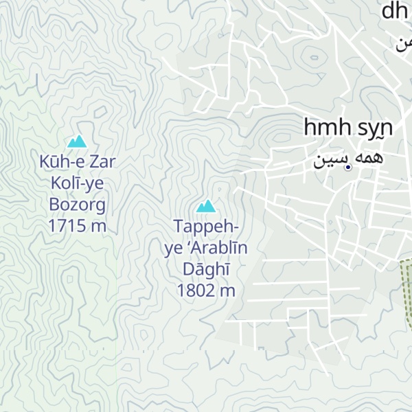 Map of Tappeh-ye ‘Arablīn Dāghī