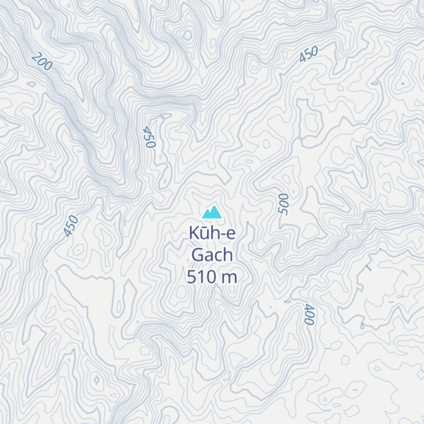 Map of Kūh-e Gach