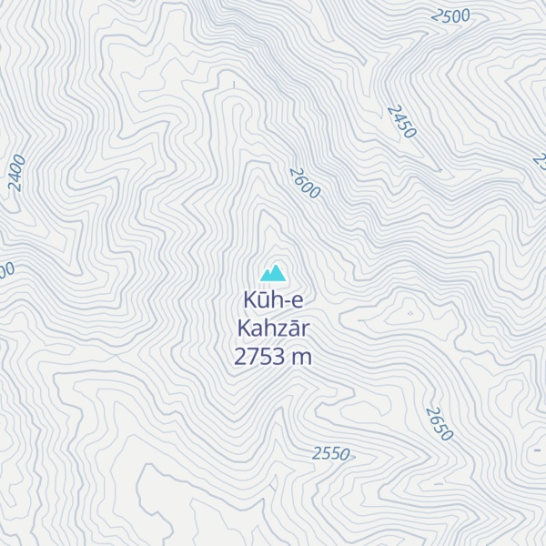 Map of Kūh-e Kahzār