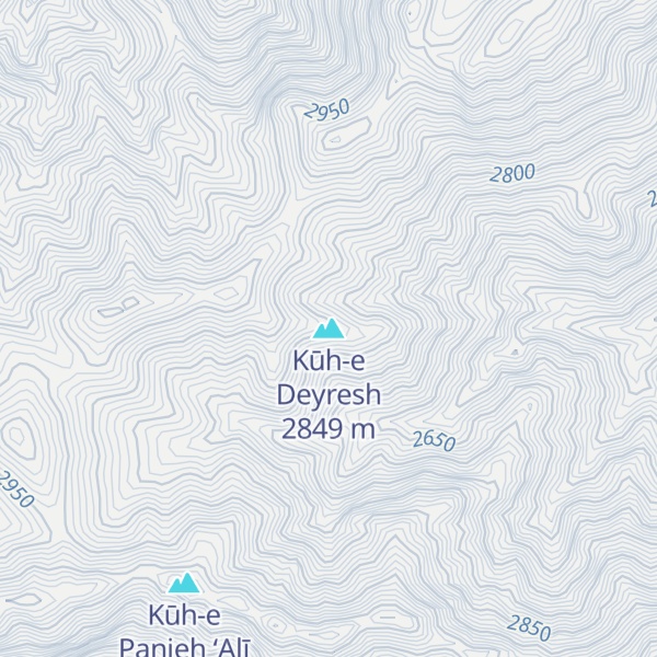 Map of Kūh-e Deyresh