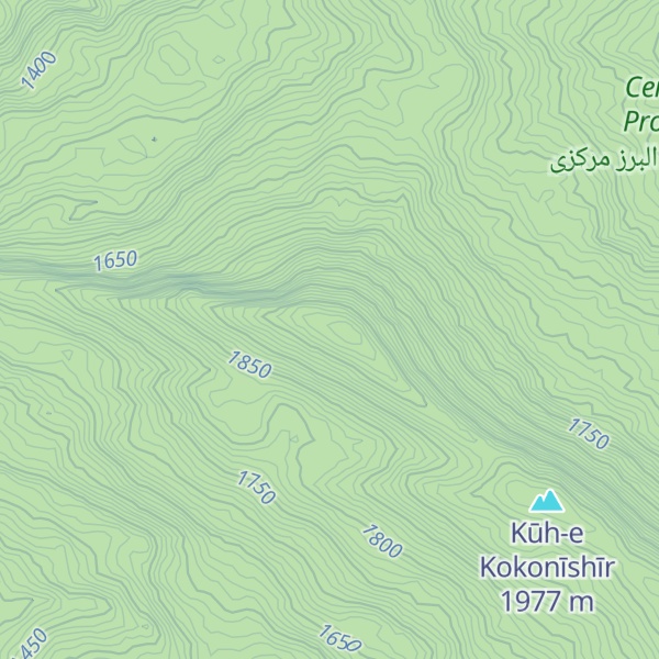 Map of Kūh-e Aghūzak Bān