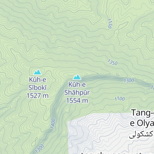 Map of Kūh-e Shāhpūr