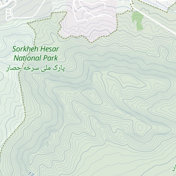 Map of Kūh-e Sorkheh Ḩeşār