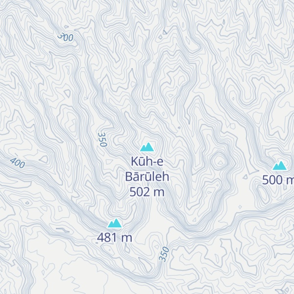 Map of Kūh-e Bārūleh