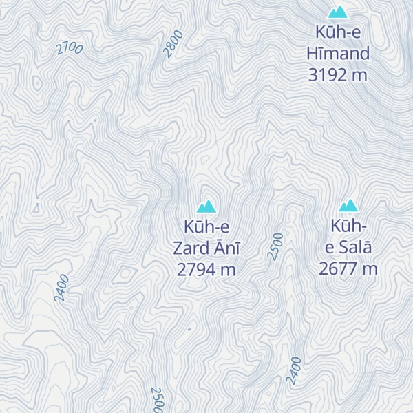 Map of Kūh-e Zard Ānī