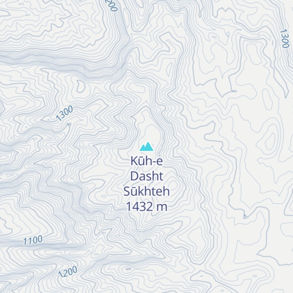 Map of Kūh-e Dasht Sūkhteh