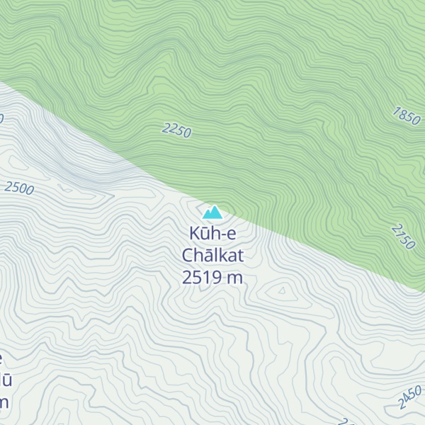 Map of Kūh-e Chālkat