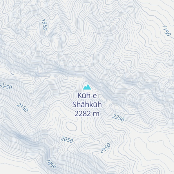 Map of Kūh-e Shāhkūh