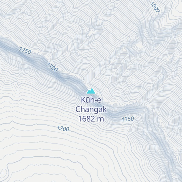 Map of Kūh-e Changak