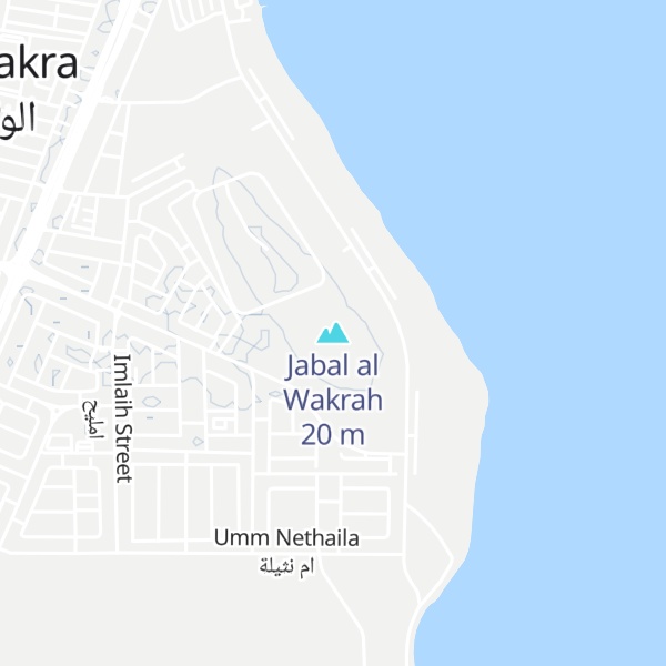 Map of Jabal al Wakrah
