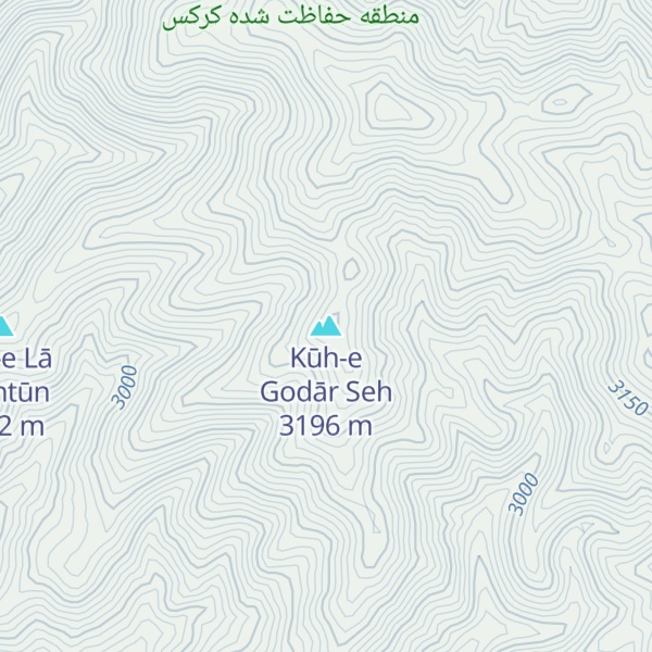 Map of Kūh-e Godār Seh