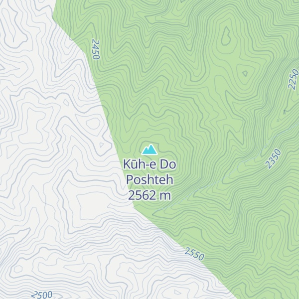 Map of Kūh-e Do Poshteh