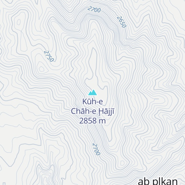 Map of Kūh-e Chāh-e Ḩājjī