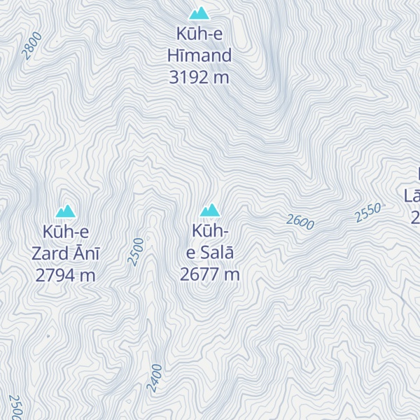 Map of Kūh-e Salā