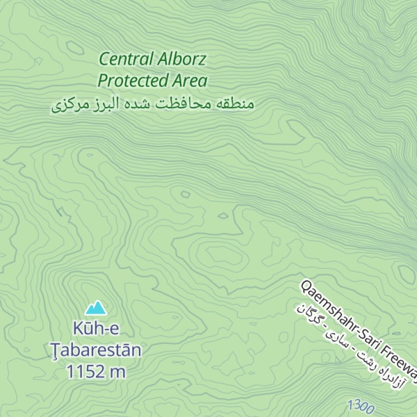 Map of Kūh-e Afrā Sarā