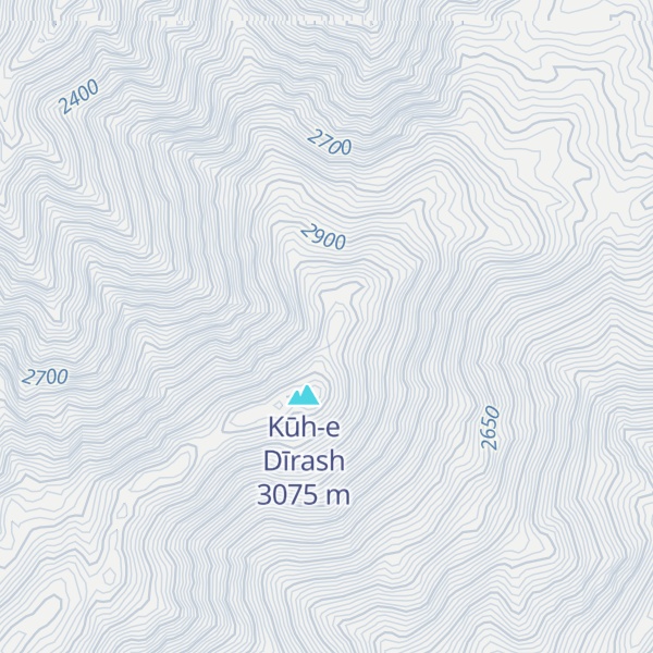 Map of Kūh-e Lā Khūnzād