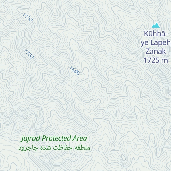 Map of Kūhhā-ye Tūtak