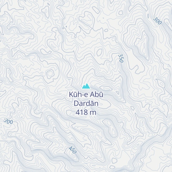 Map of Kūh-e Abū Dardān