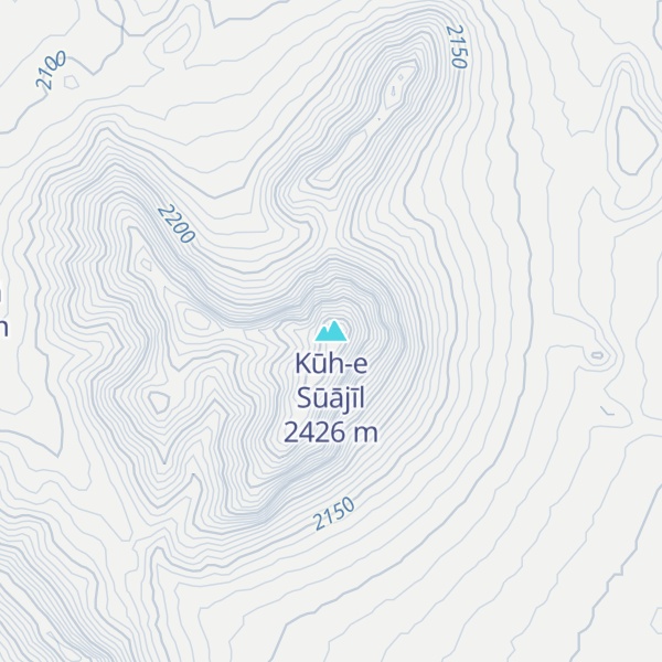 Map of Kūh-e Sūājīl