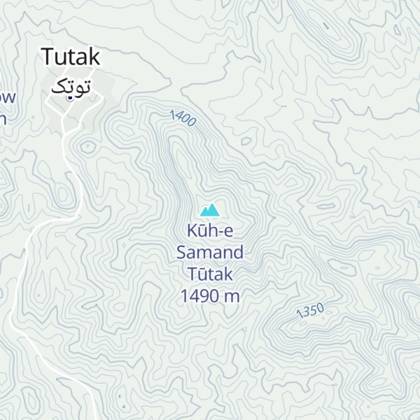 Map of Kūh-e Samand Tūtak