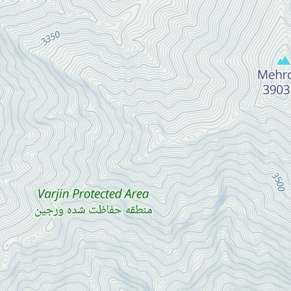 Map of Kūh-e Kahū