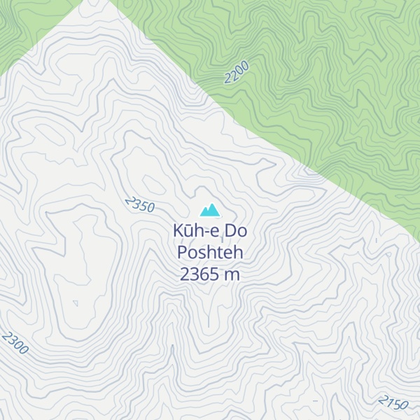 Map of Kūh-e Do Poshteh