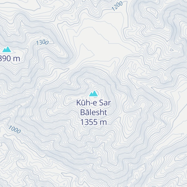 Map of Kūh-e Sar Bālesht