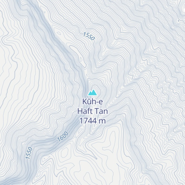 Map of Kūh-e Haft Tan
