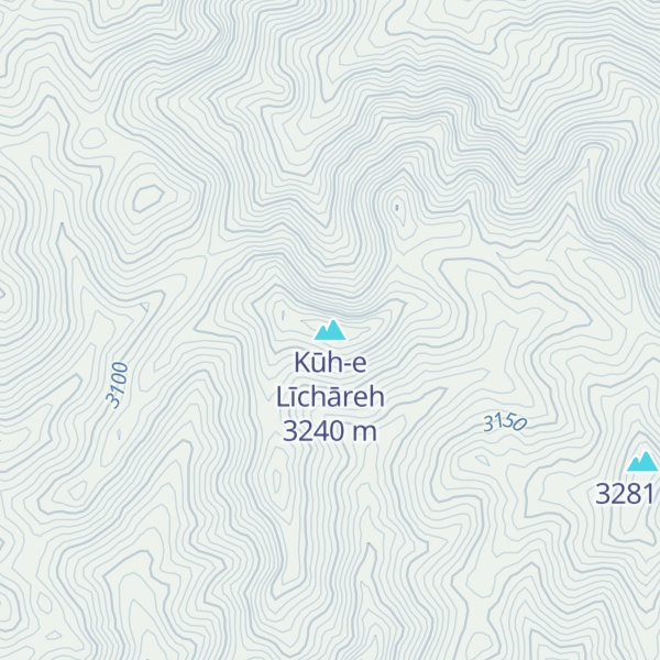 Map of Kūh-e Līchāreh