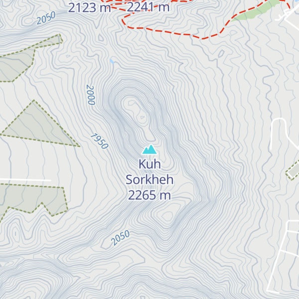 Map of Kuh Sorkheh
