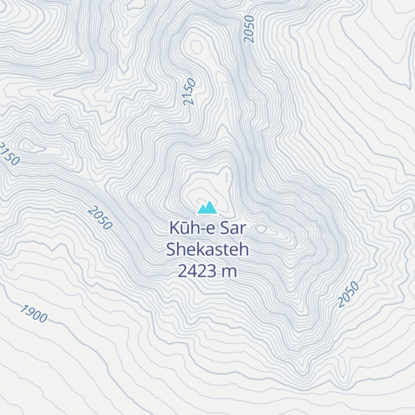 Map of Kūh-e Sar Shekasteh