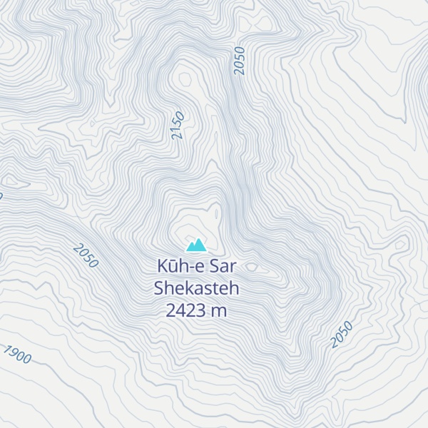 Map of Kūh-e Zard