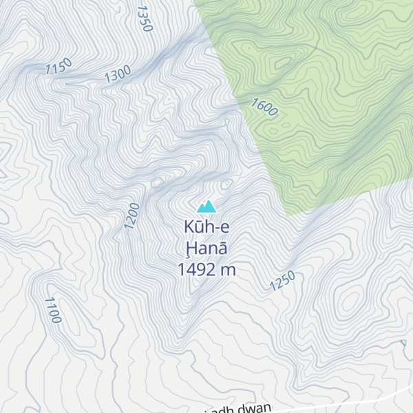 Map of Kūh-e Ḩanā