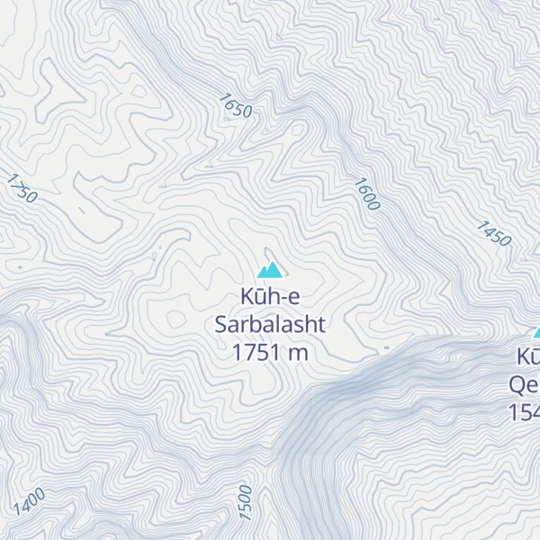 Map of Kūh-e Sarbalasht