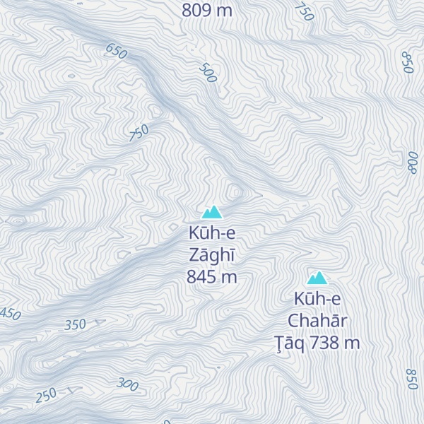 Map of Kūh-e Zāghī