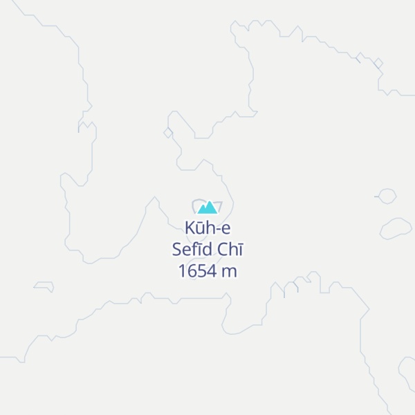 Map of Kūh-e Sefīd Chī