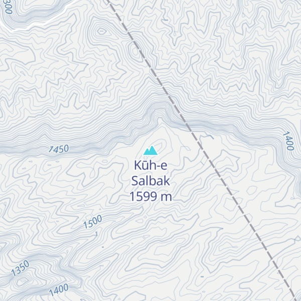 Map of Kūh-e Salbak
