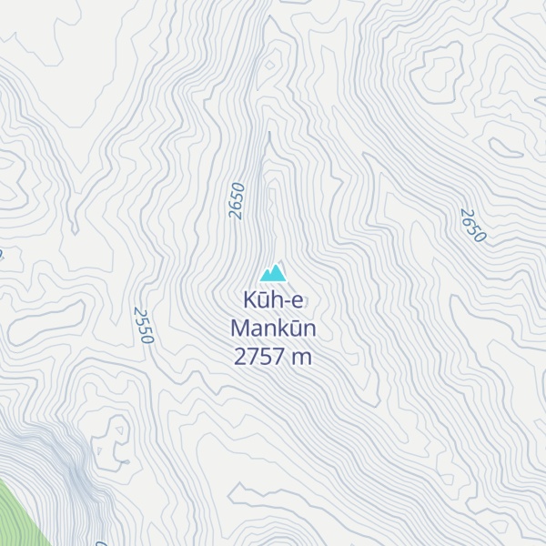 Map of Kūh-e Mankūn